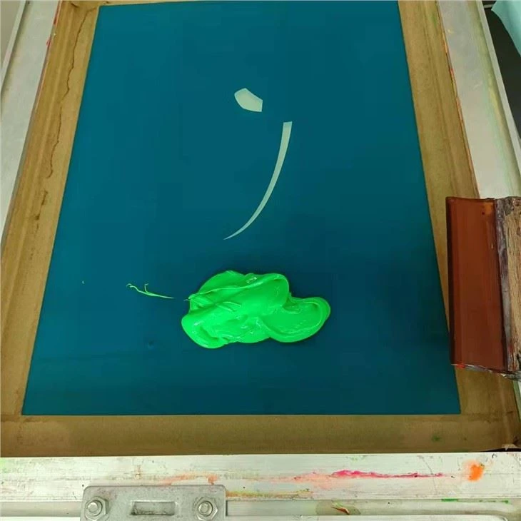 Mixture Of Silicone Ink And Colors